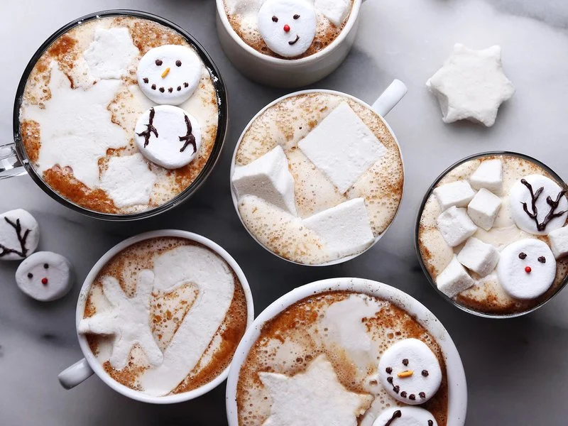 12 creaciones de chocolate caliente para el invierno