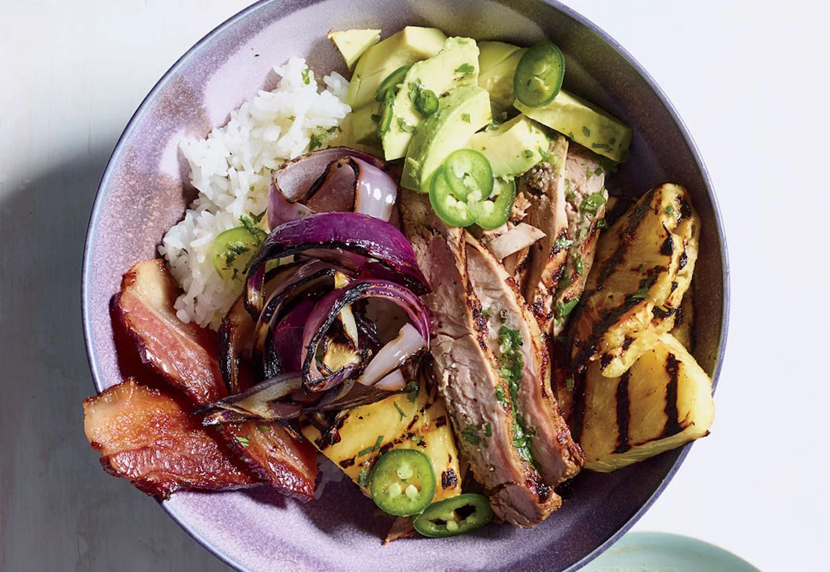 Receta: Bowl hawaiano de cerdo