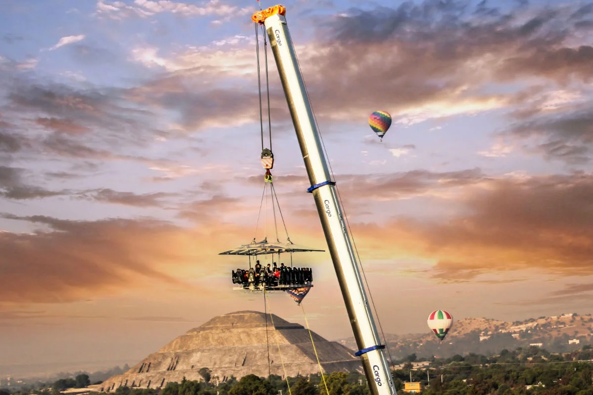 Dinner in the sky: ¿Qué se necesita para cocinar a 45 metros de altura?