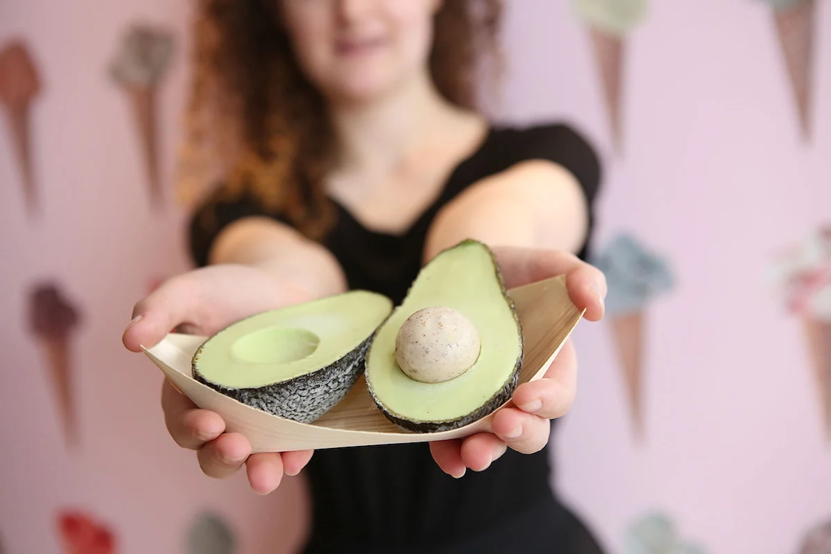 El gelato de aguacate que parece un aguacate real El gelato de aguacate que parece un aguacate real
