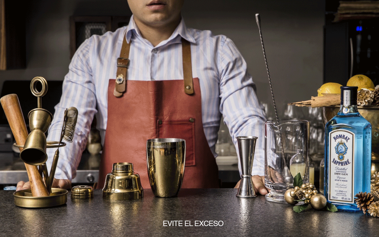 Coctel con ginebra