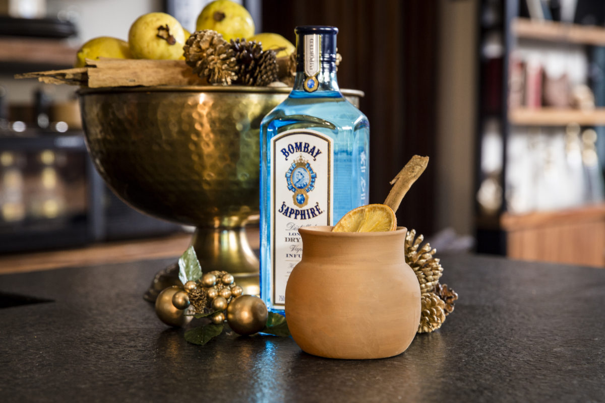 Ponche navideño con ginebra