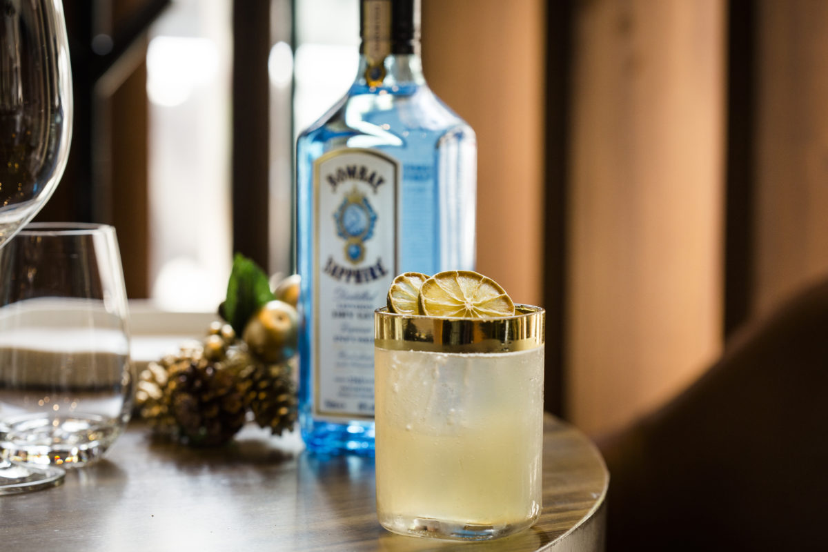 Coctel con ginebra