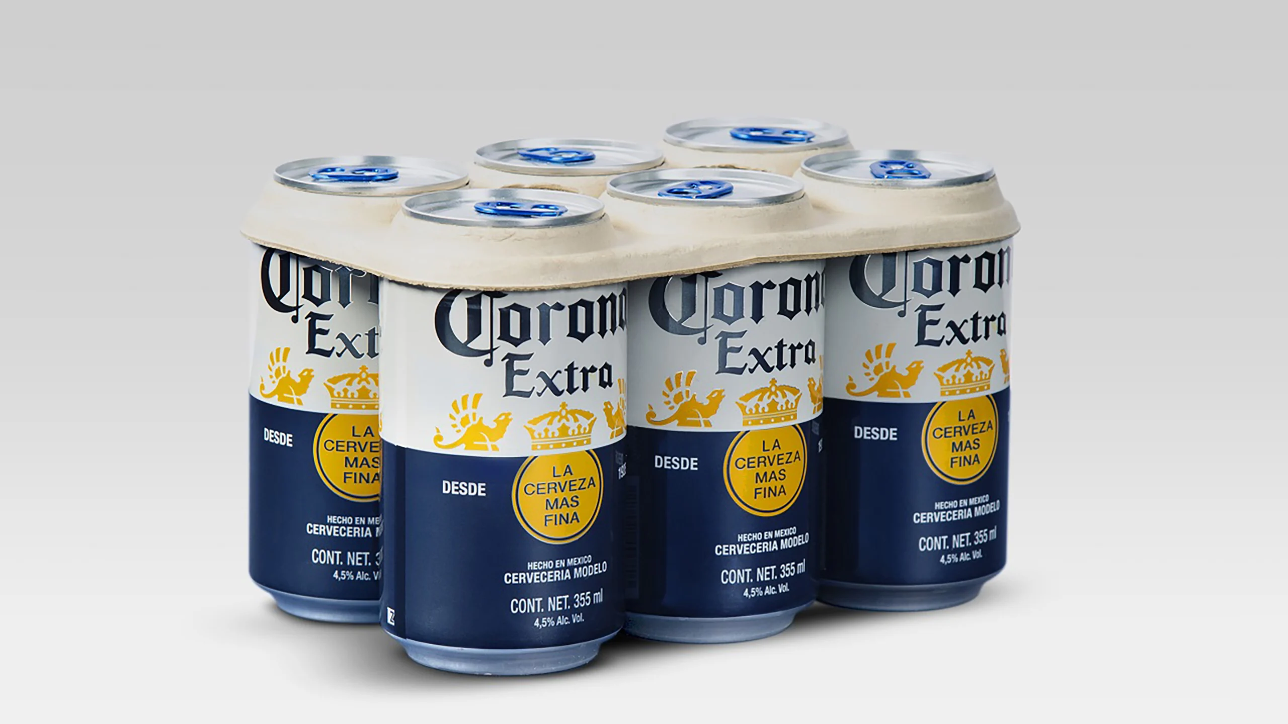 Corona le dice adiós al plástico en sus six packs