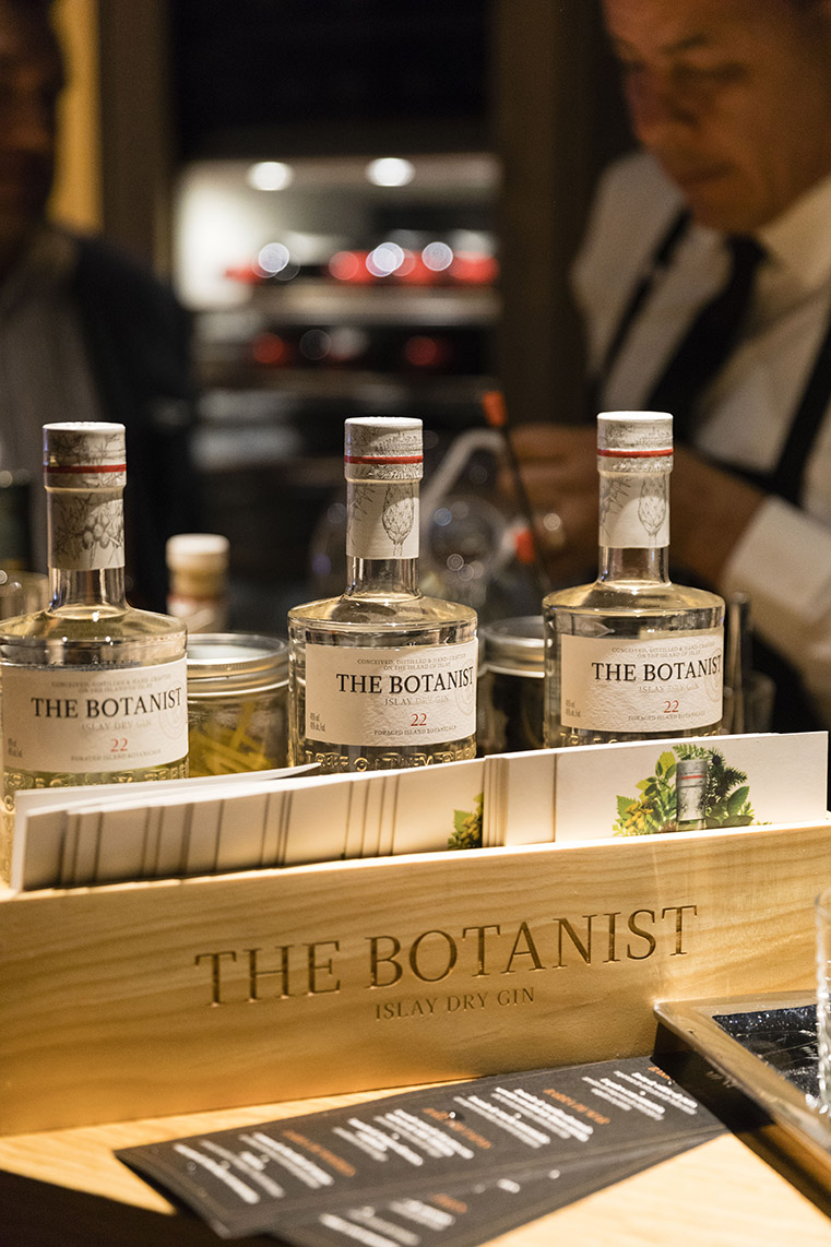 The Botanist fue la ginebra elegida para maridar los alimentos de la noche