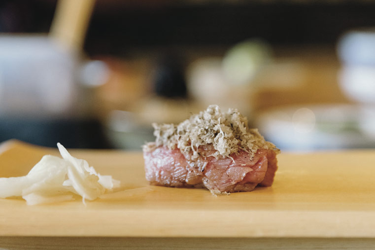 tuna nigiri truffle