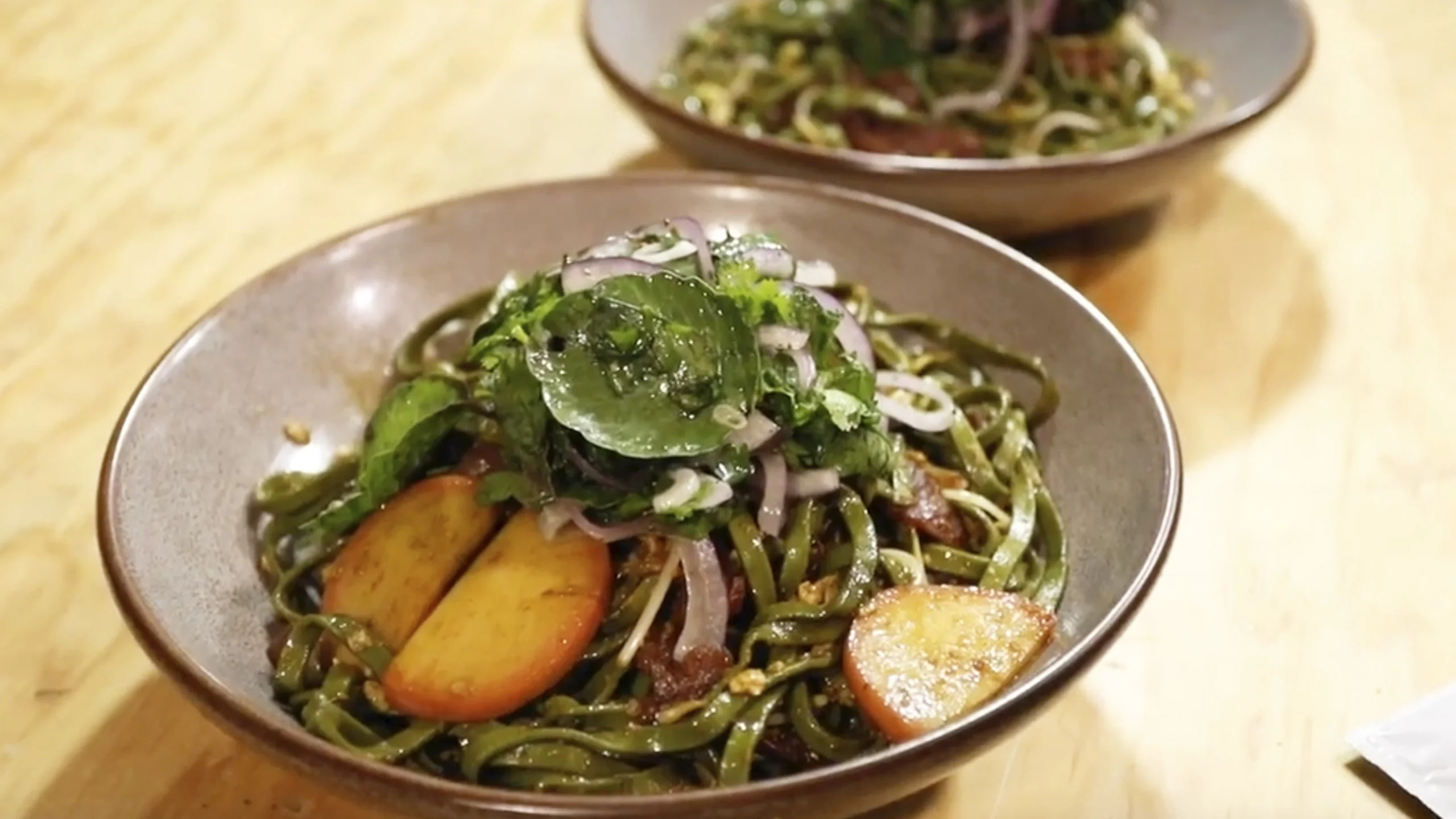 Cómo preparar fideos de espirulina paso a paso