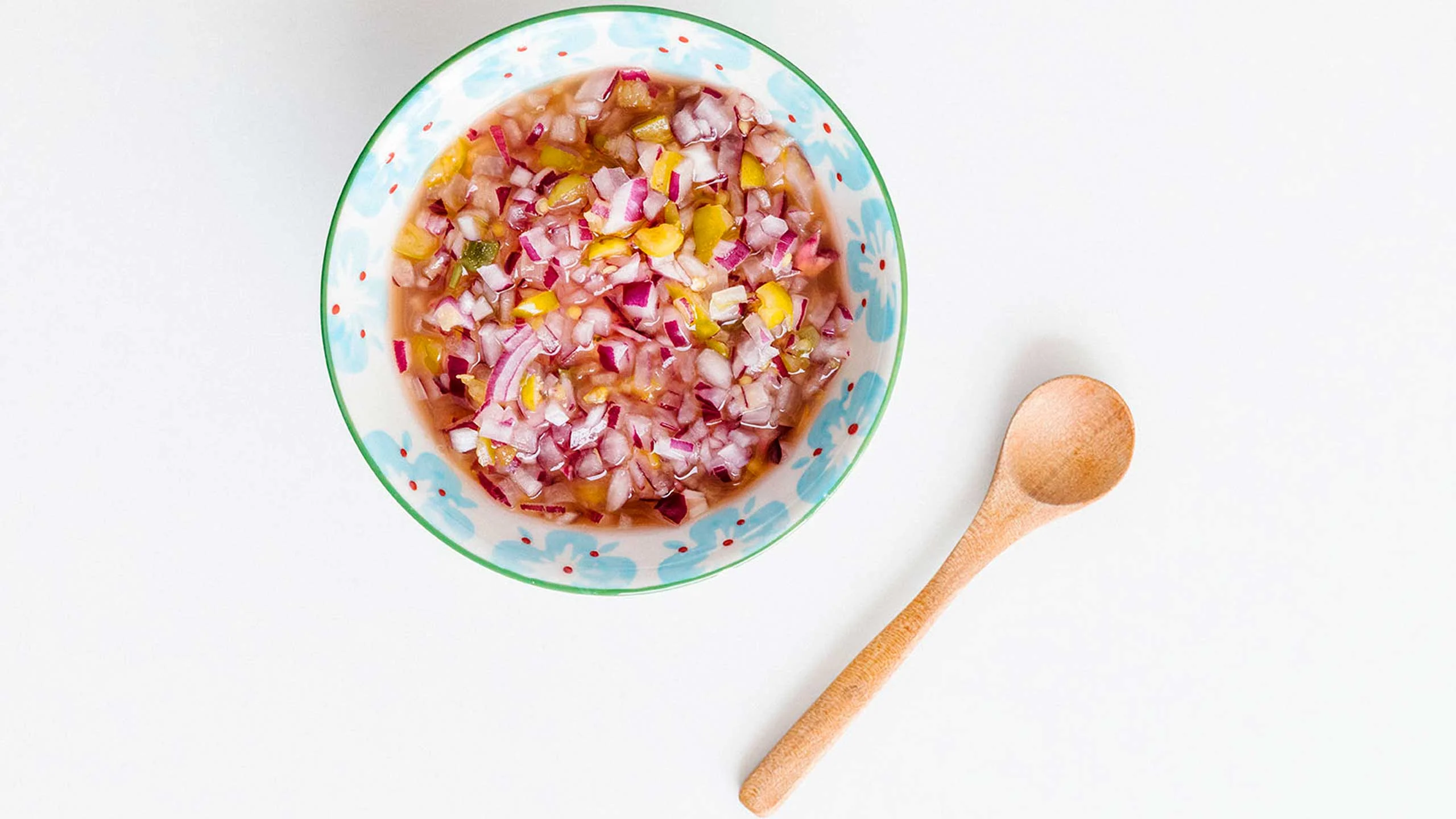 Chile amashito con cebolla morada