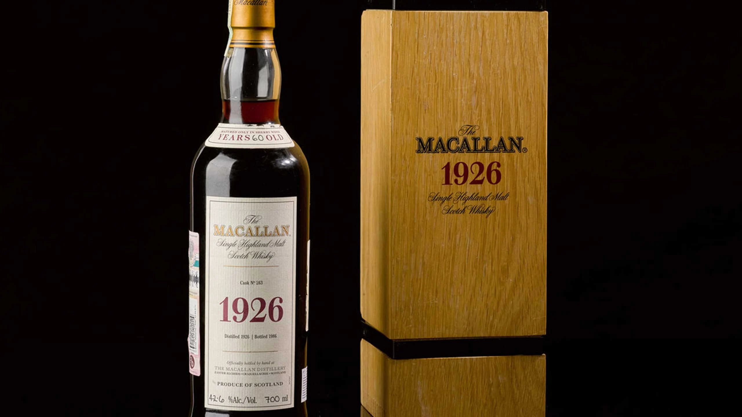 Esta botella de Macallan se vende por casi $2 millones de libras
