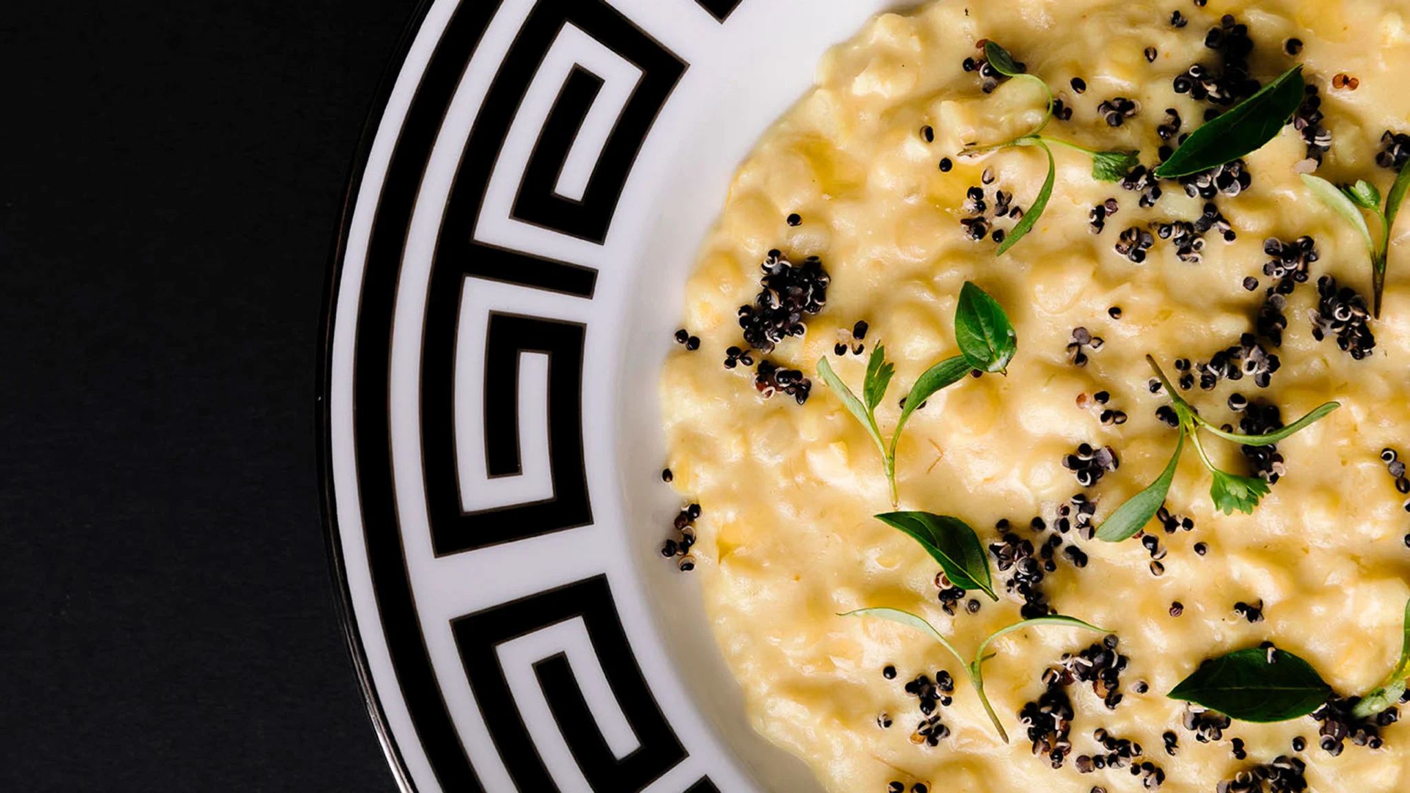 Receta: Falso risotto de maíz, queso de cabra y quinoa