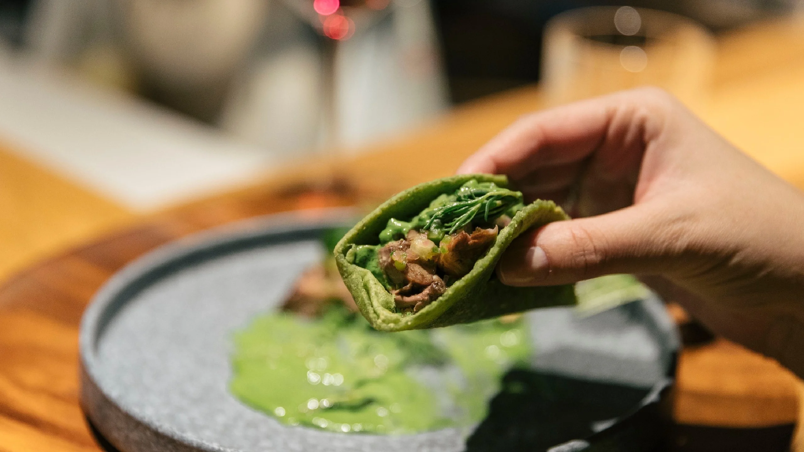 La cena verde de Martha Ortiz en Food & Wine Table