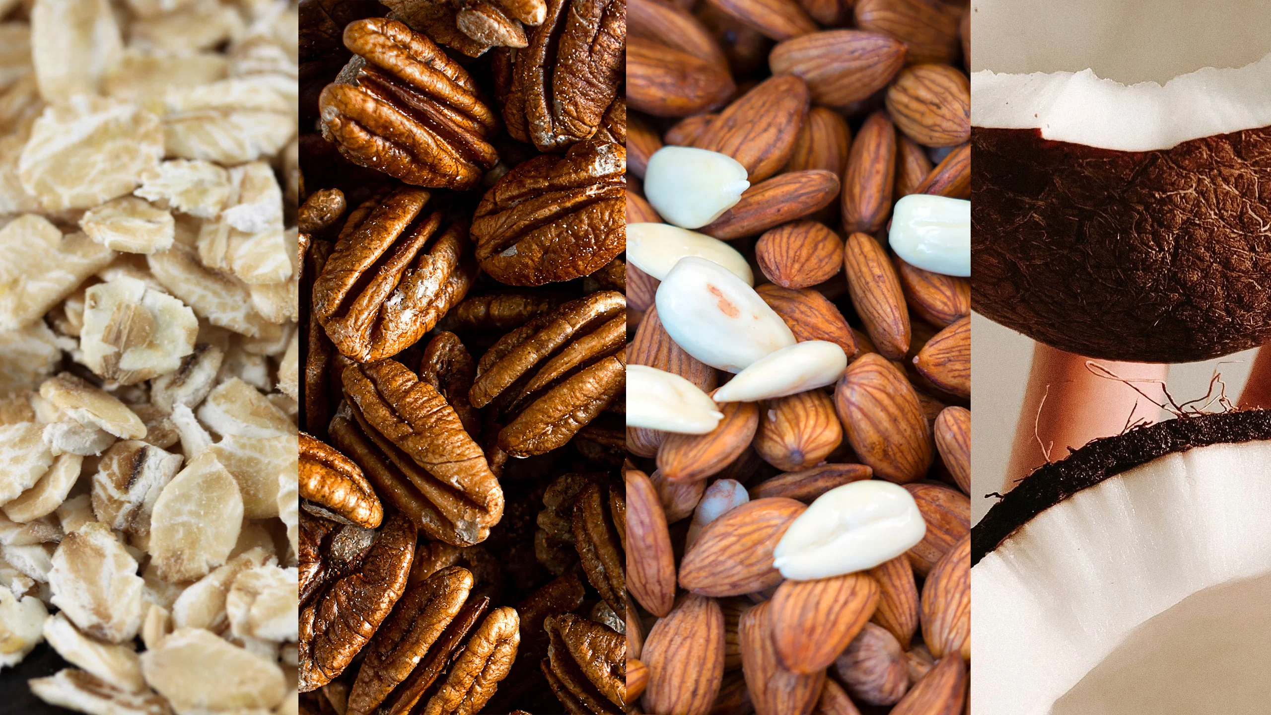 Cómo hacer leche de almendra, avena, nuez y coco en tres pasos