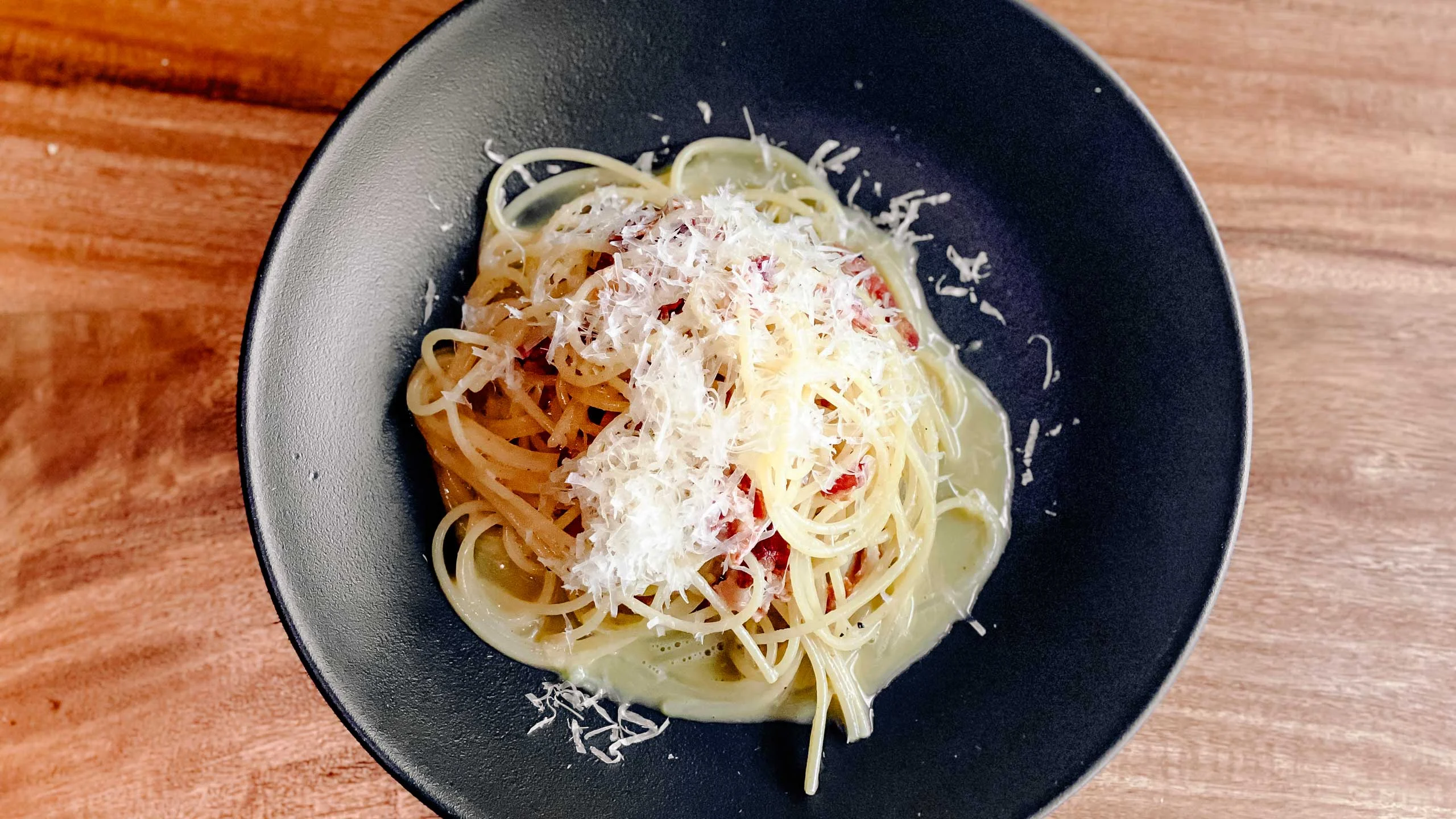 Club Table: origen y receta de la pasta carbonara