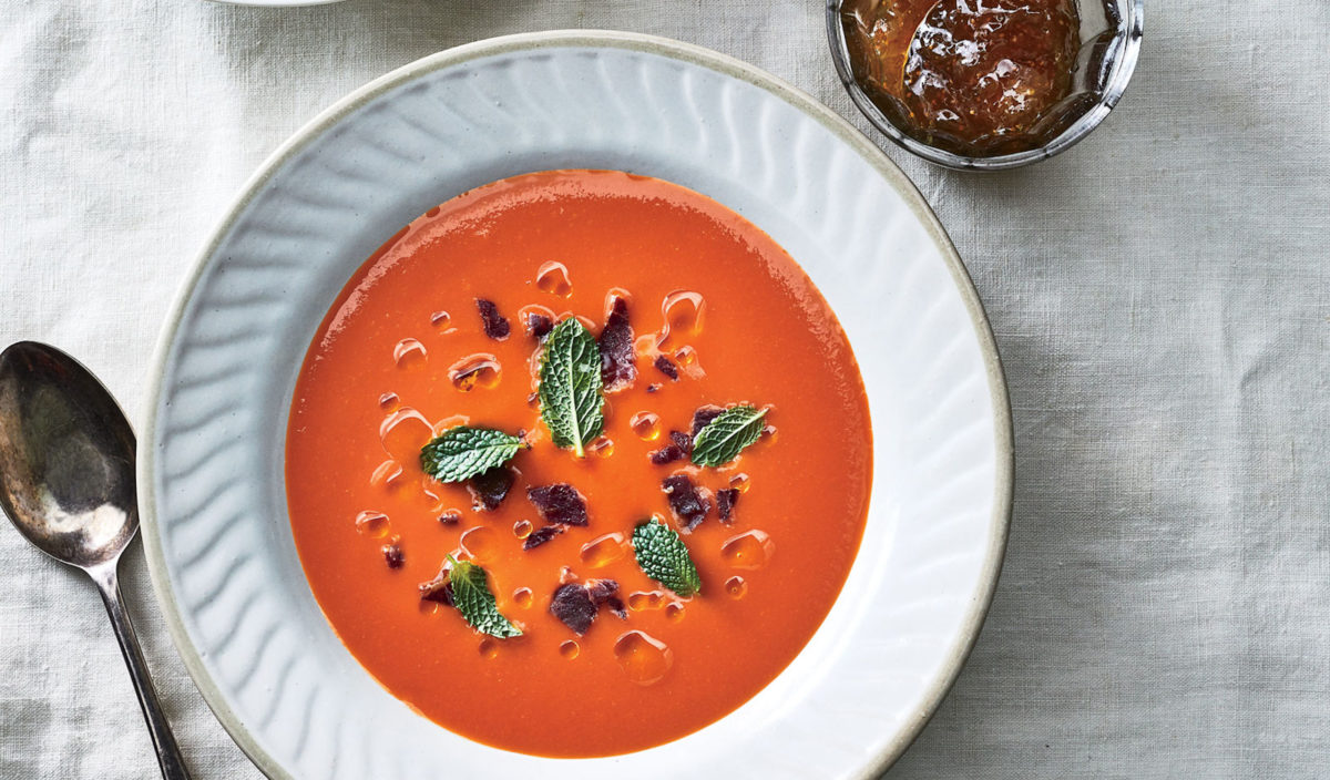 sopa de licuadora de jitomate