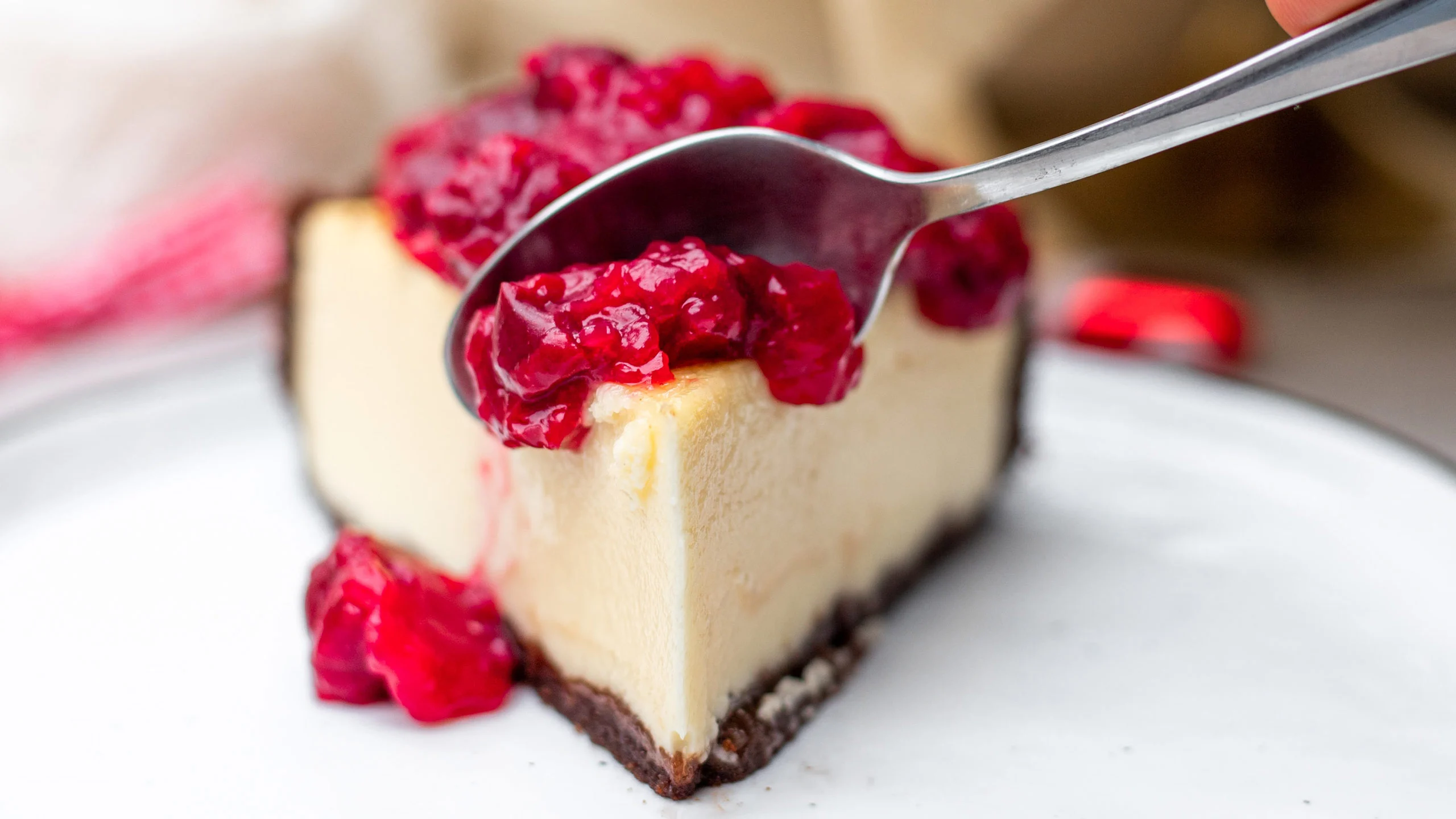 El cheescake con frutos rojos que aprendí a preparar con mi mamá