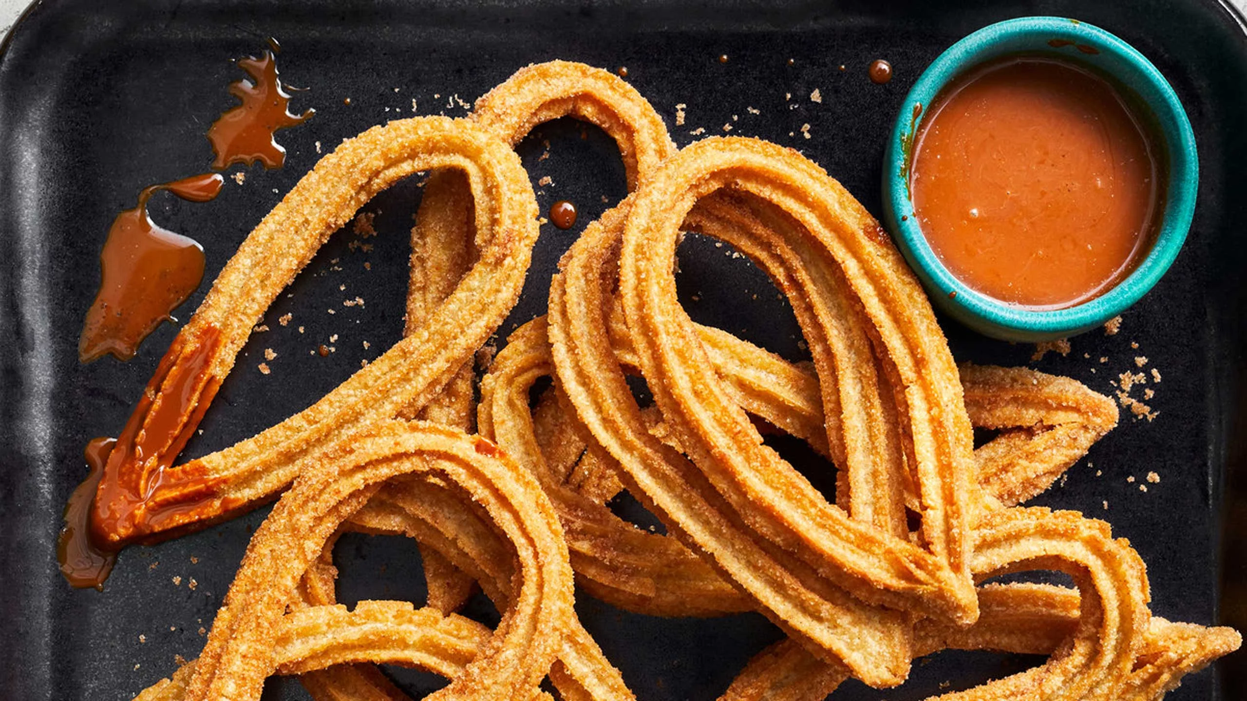 Receta de churros de canela y azúcar con cajeta