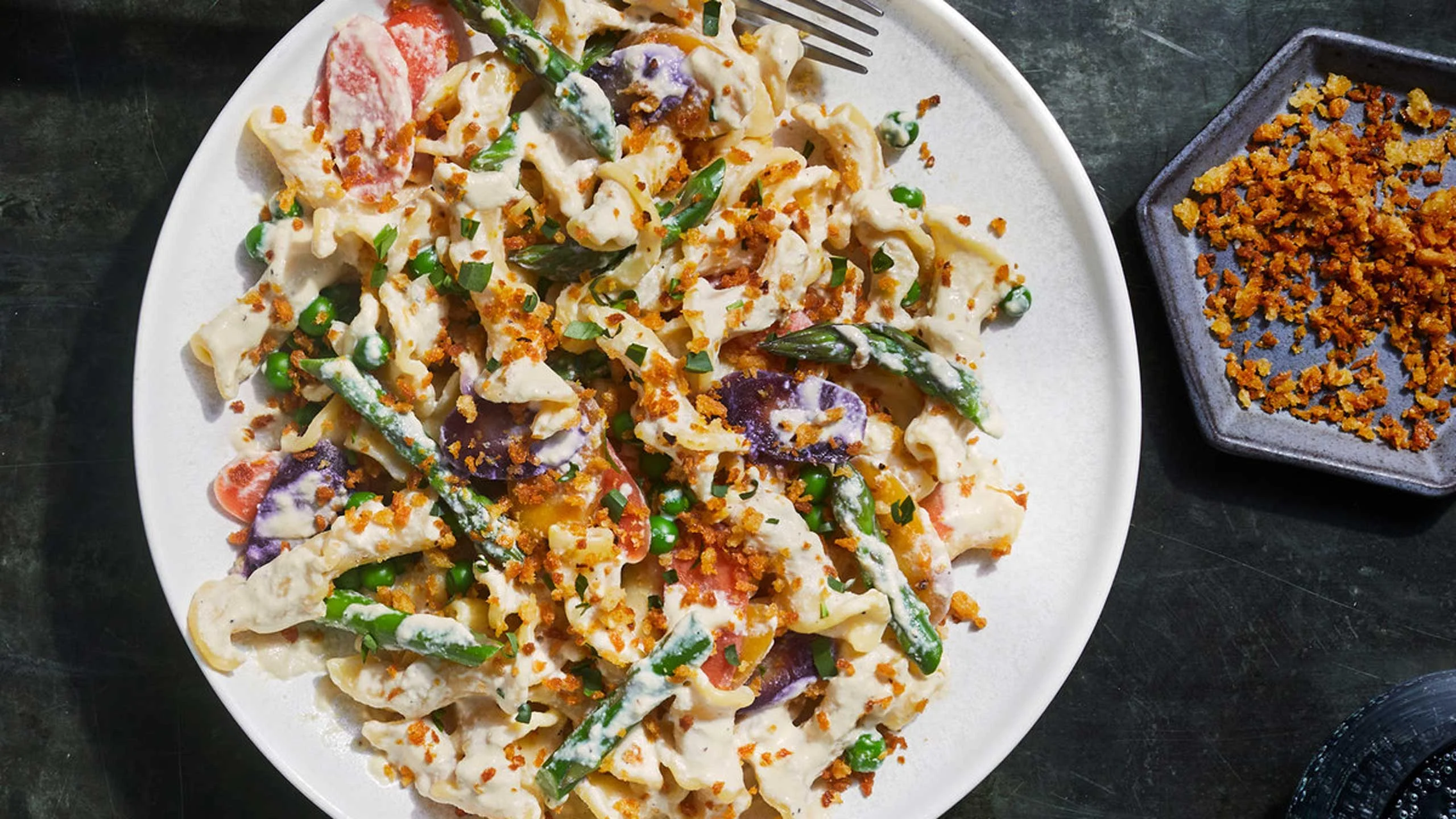 Prepara esta pasta primavera vegana