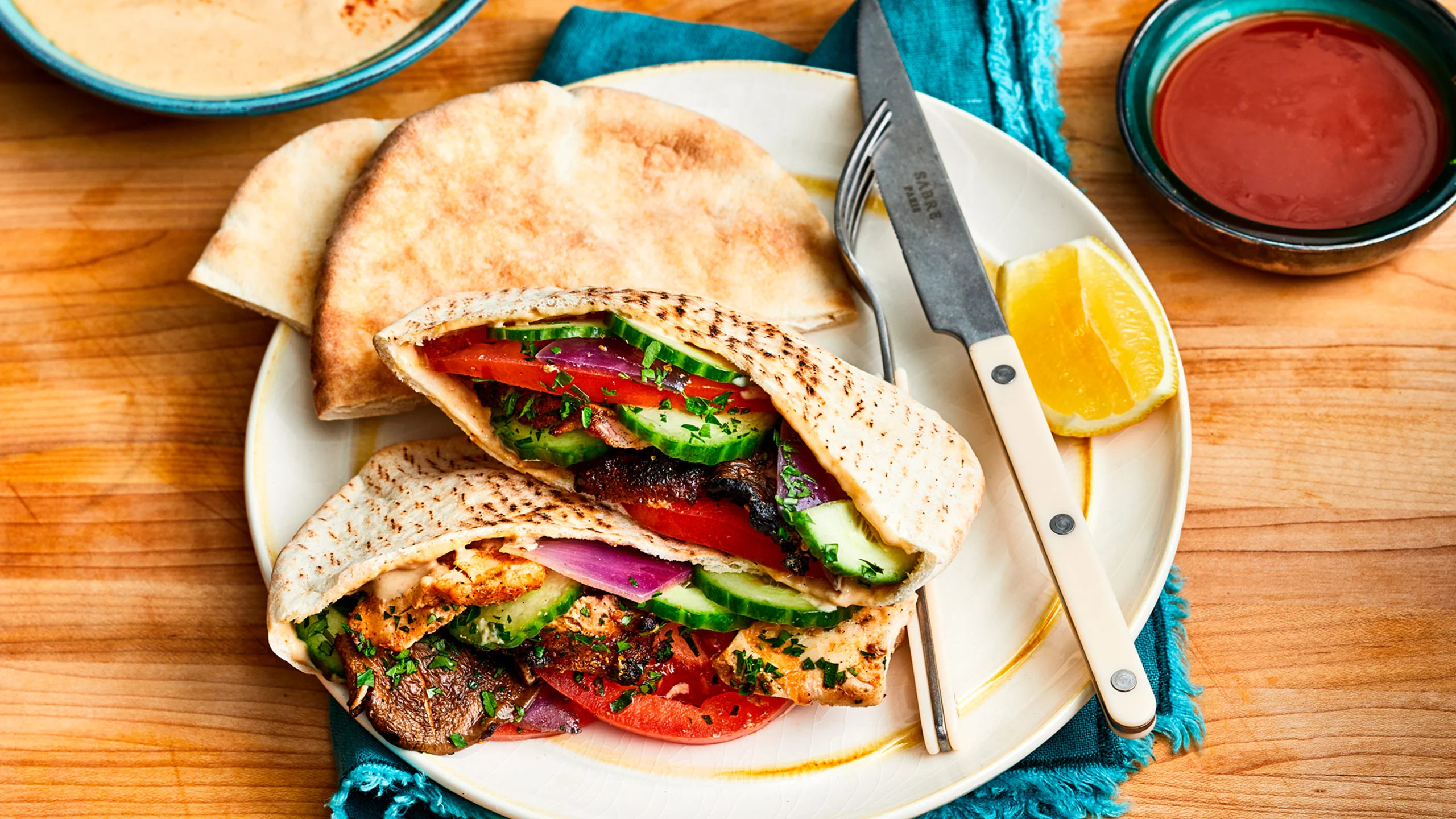 Cómo hacer shawarma de pollo en casa