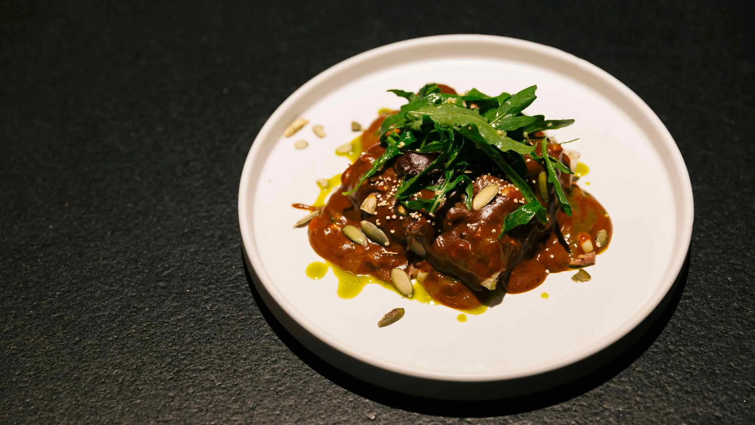 Food and Wine Table at Home: Tamal relleno de short rib