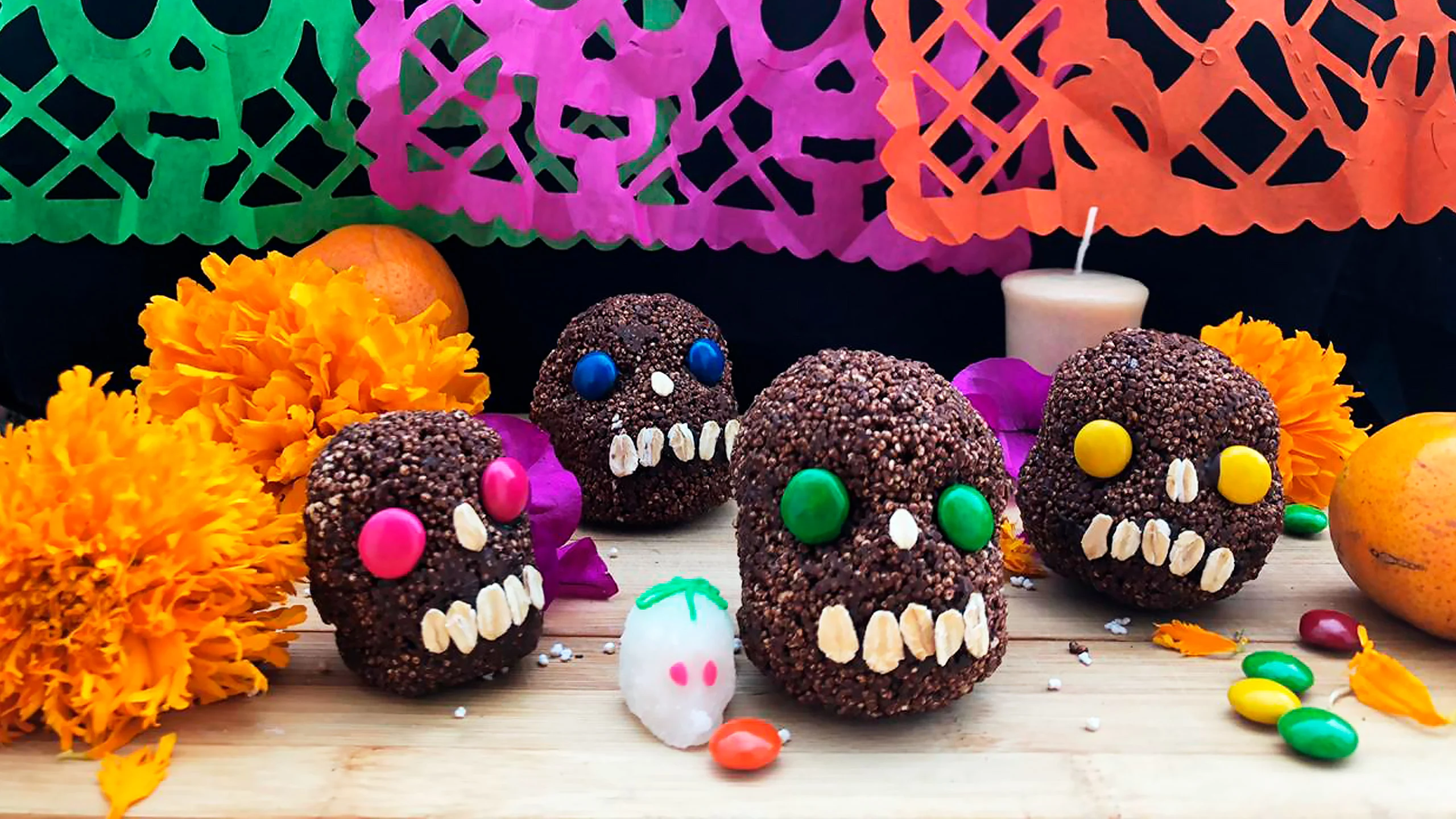 Receta de calaveritas de chocolate keto