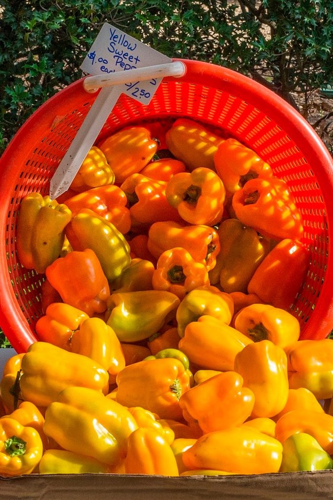 verduras y vegetales amarillos