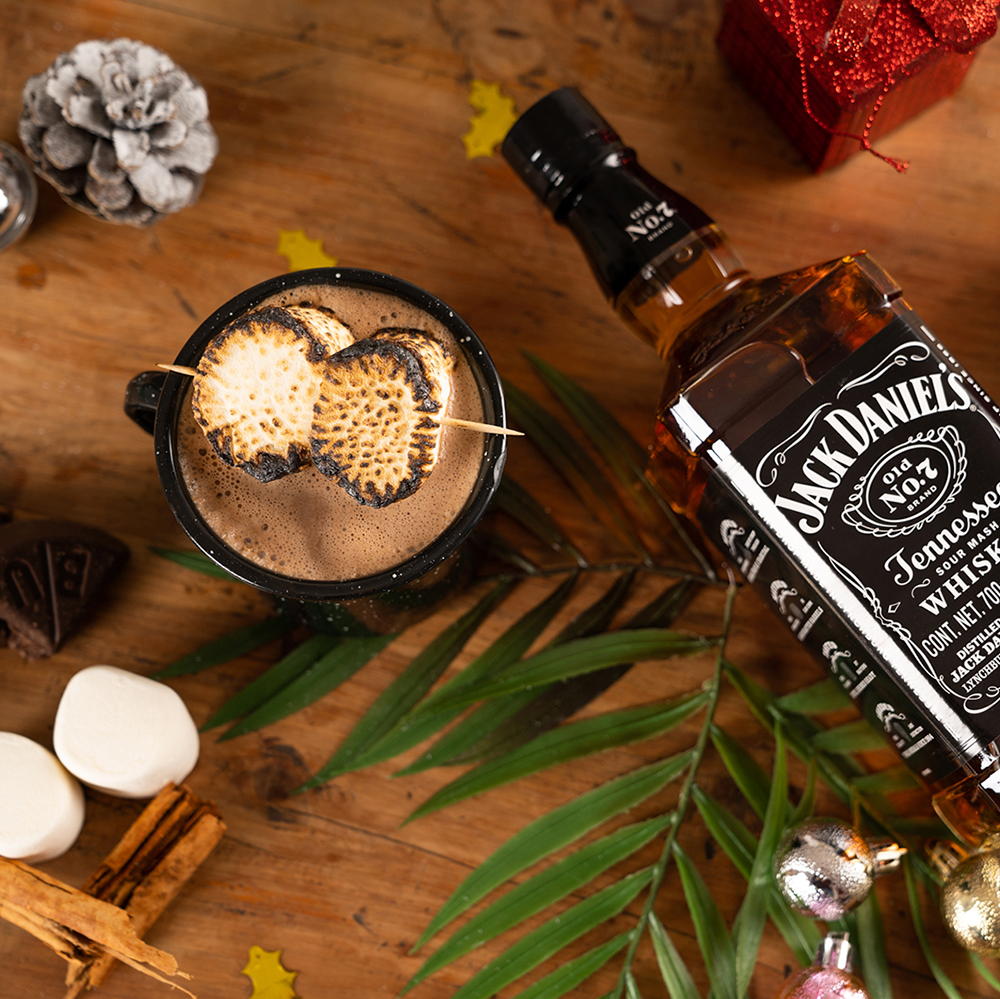 Cocteles navideños o para navidad- granny-jack daniel's
