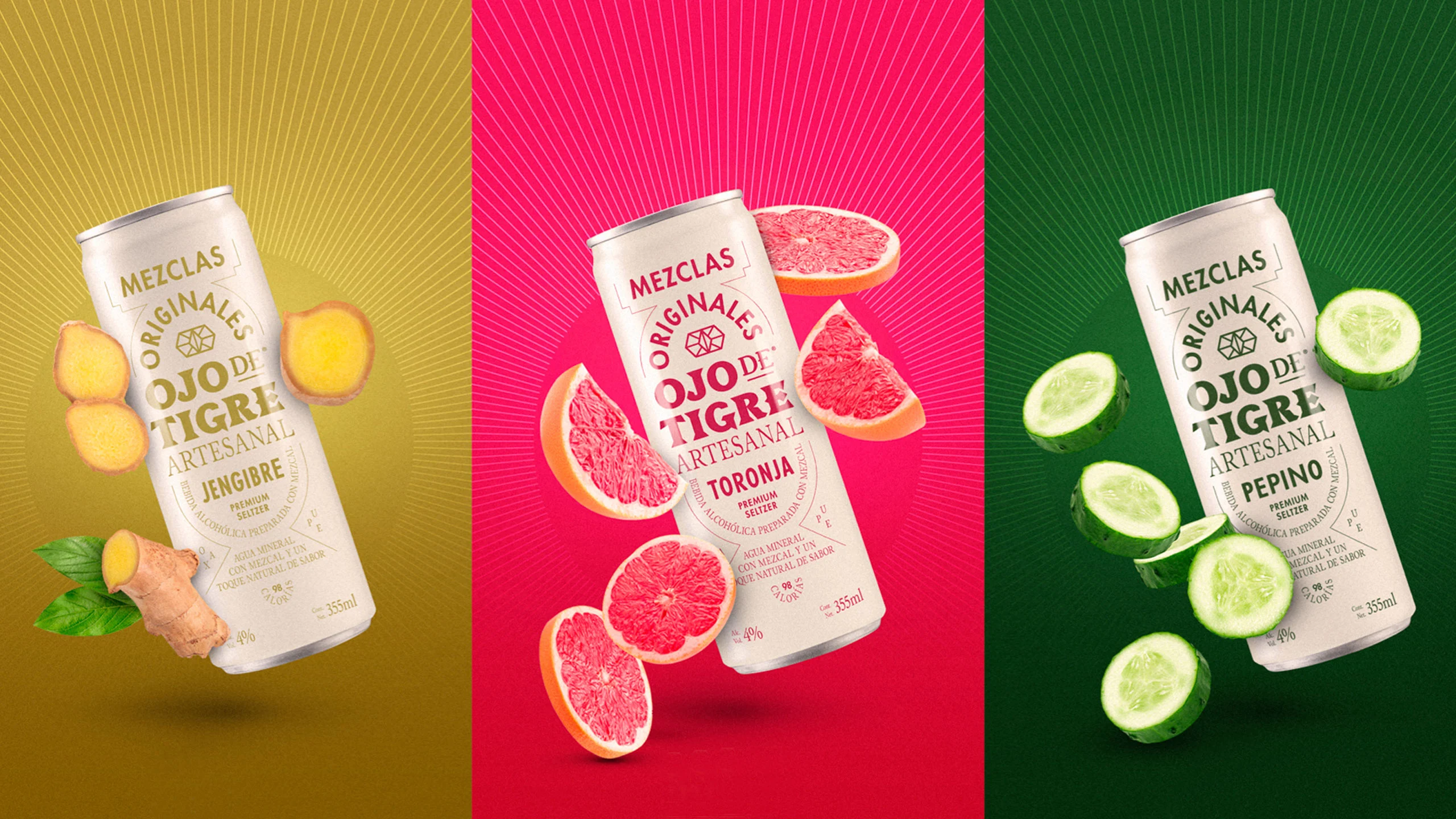 Ojo de Tigre lanza hard seltzers hechos con mezcal