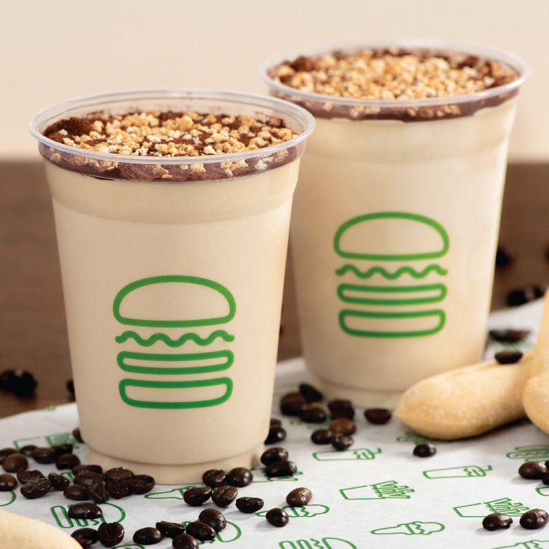 shake shack roma, malteada de tiramisú 