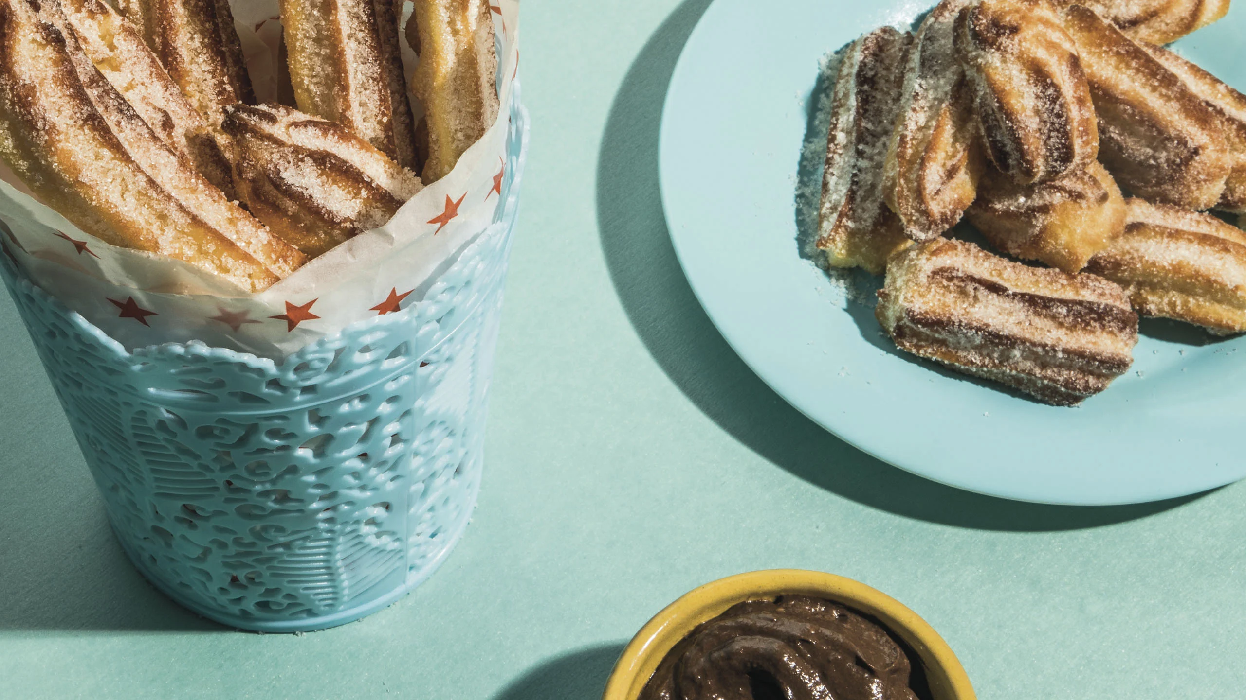 Churros de cítricos y canela en la freidora de aire