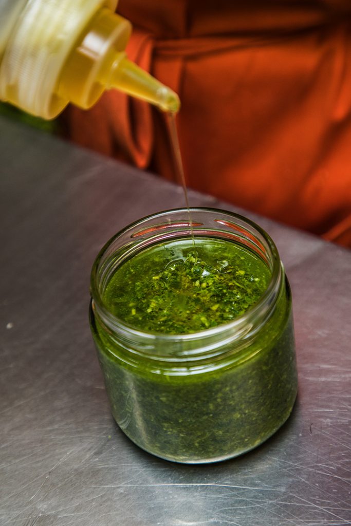 Salsa pesto-cottura