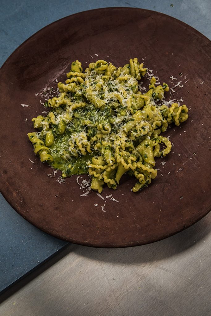 Cottura-pasta al pesto-delivery