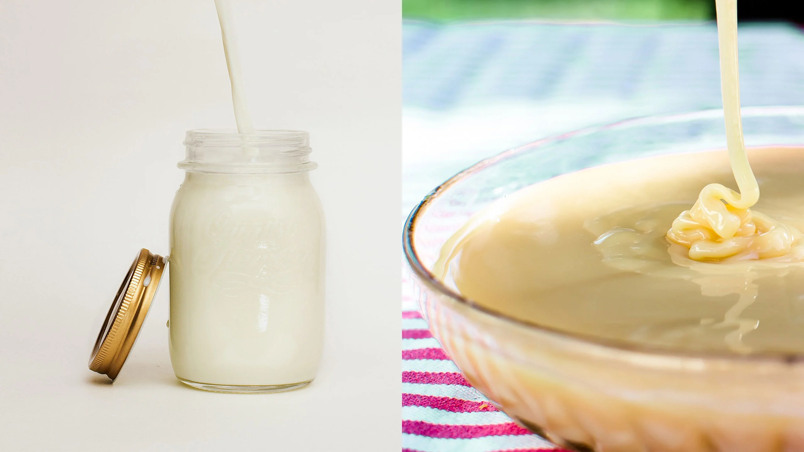 ¿Cuál es la diferencia entre leche evaporada y condensada?