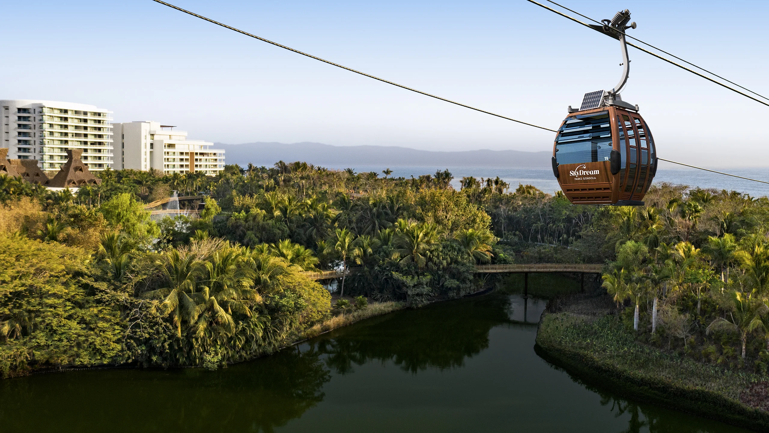 El único teleférico del mundo ubicado en un resort de playa está en México