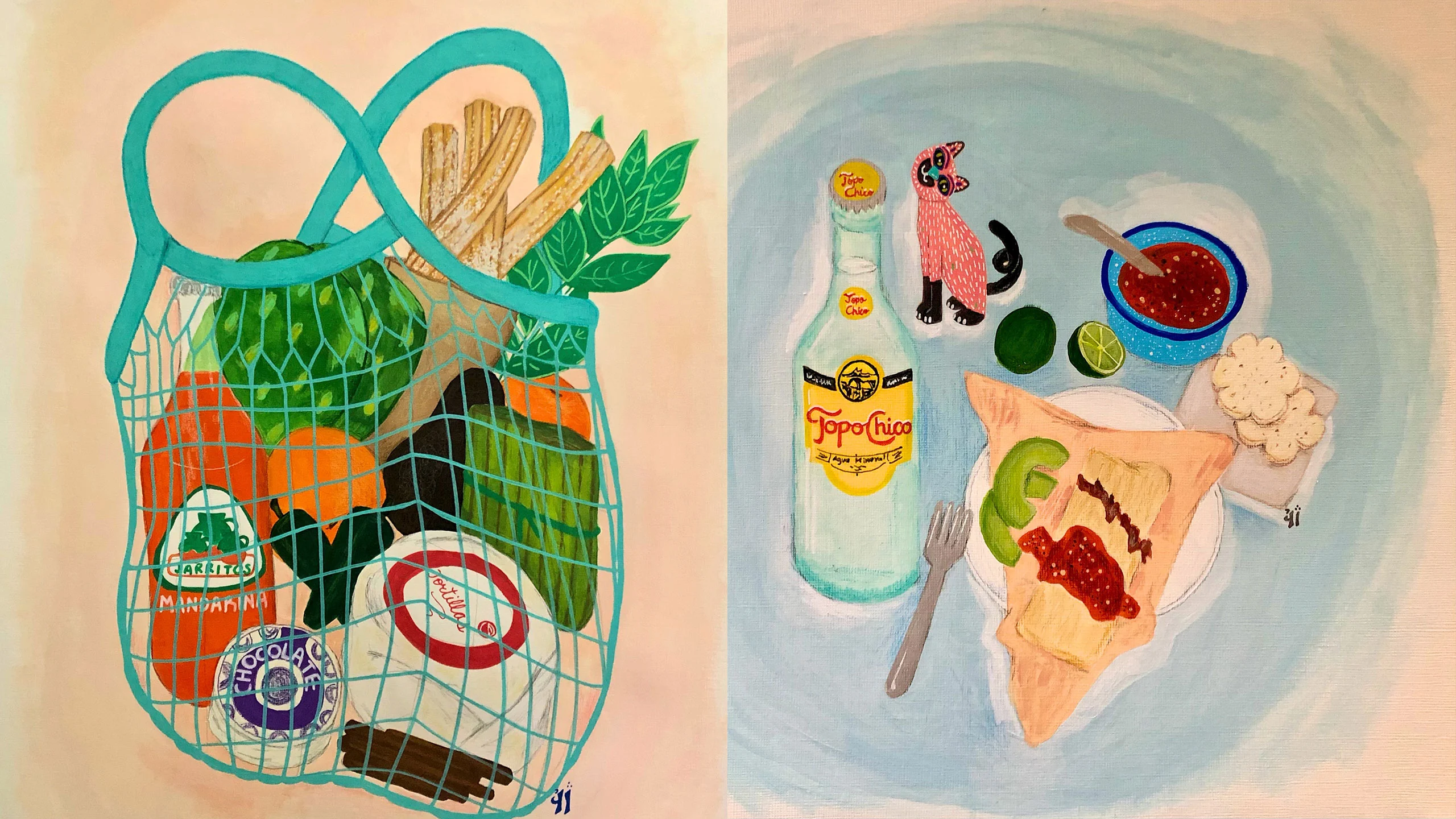 Conoce a Paloma Villarreal, una artista que logra plasmar la paz de la gastronomía