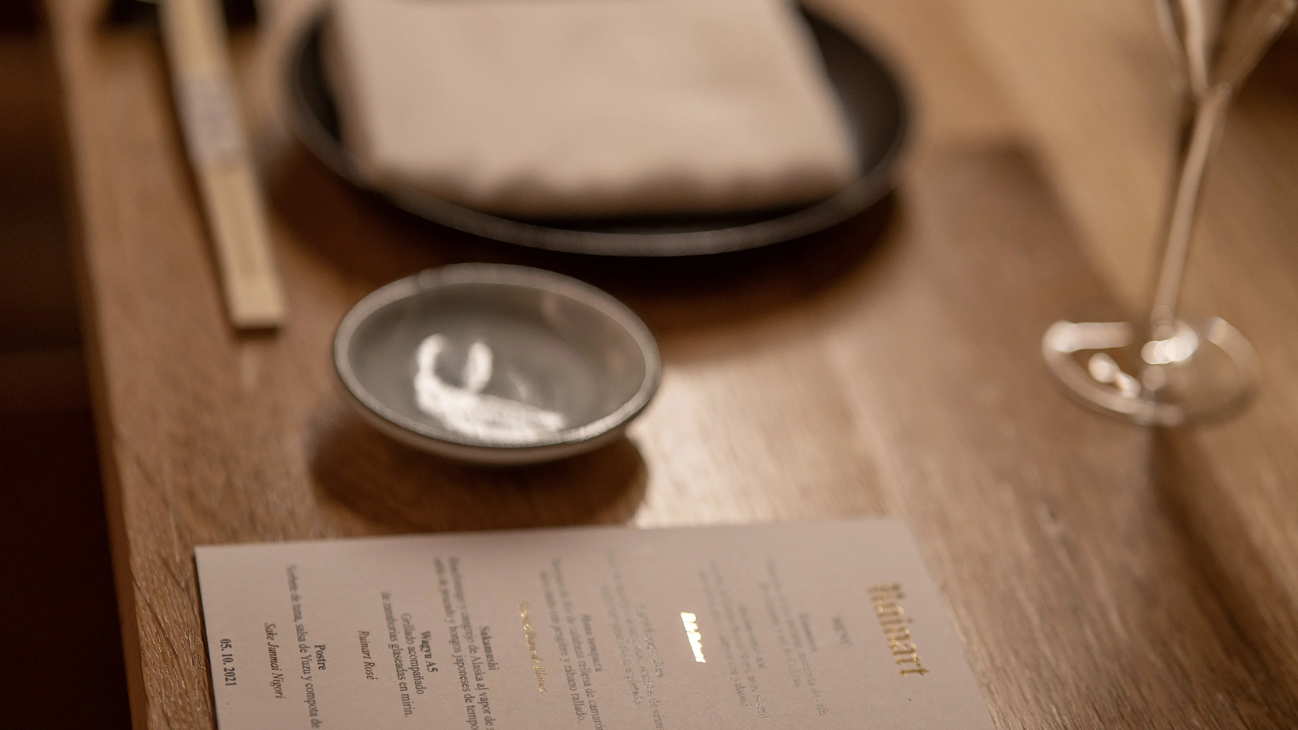 El restaurante japonés Yoshimi y la champagne Ruinart ofrecen una experiencia única