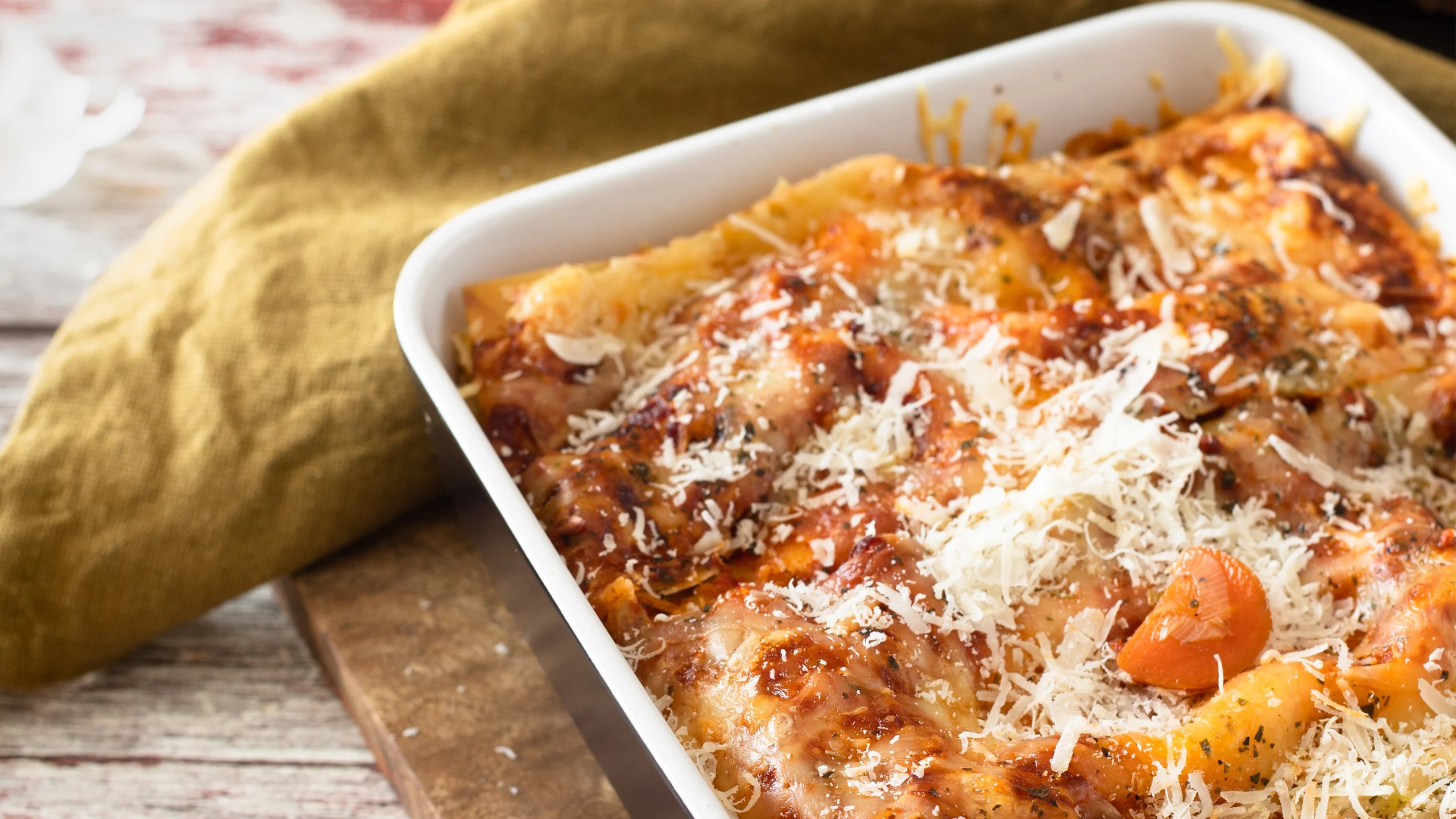 Platillos perfectos para Navidad: Lasagna de vegetales y mix de quesos