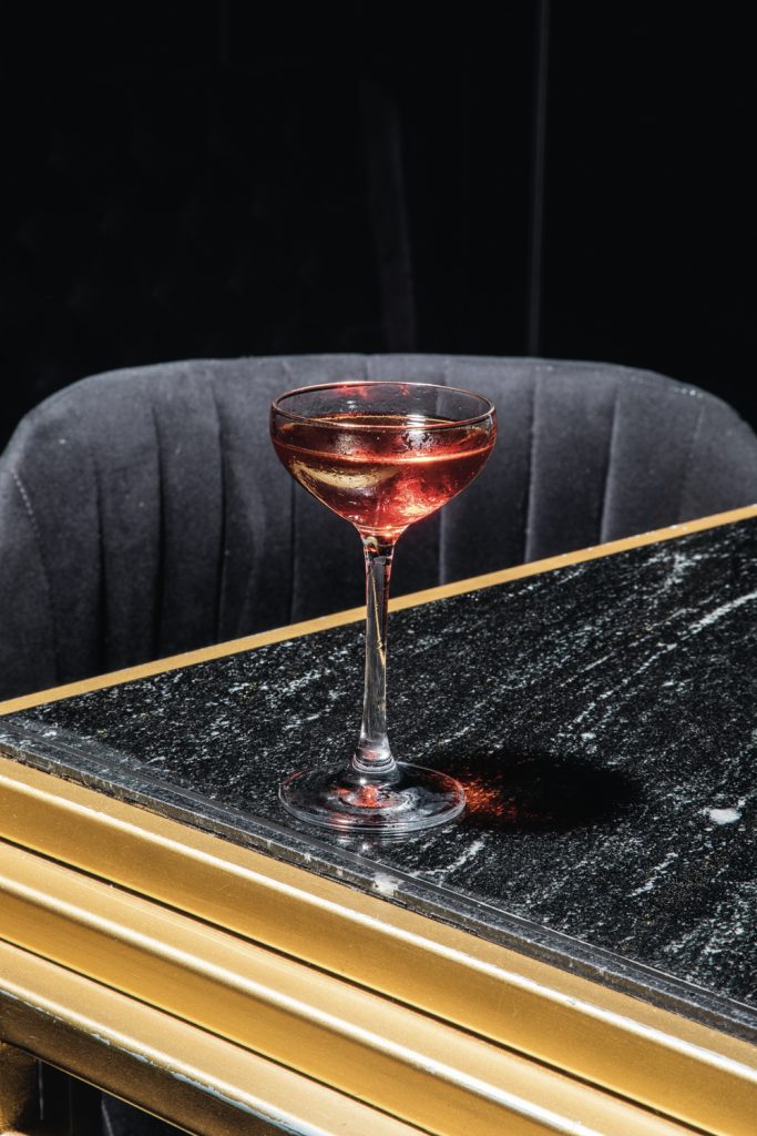 Mini-negroni de Handshake Speakeasy. Foto: Juan Pablo Espinosa