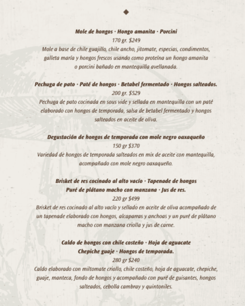 Menú
