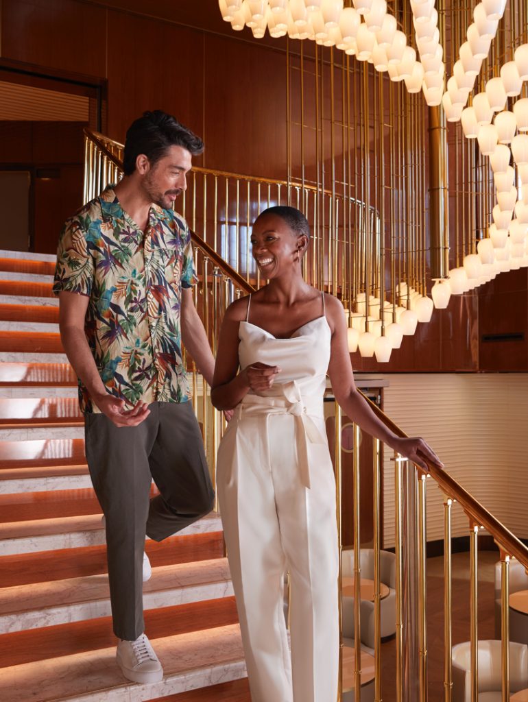 Así lucen las escaleras en The Wake | Foto: Cortesía Virgin Voyages