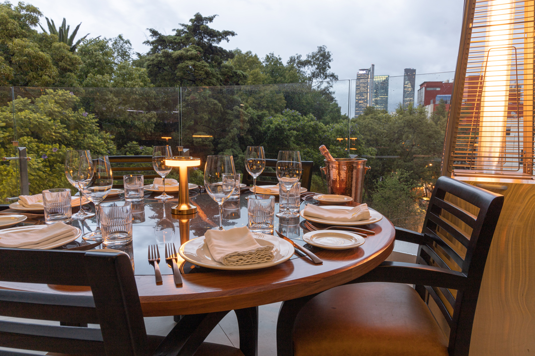 Así es la vista desde la terraza de L'oie, el restaurante operado por profesionales de la industria gastronómica | Foto: Cortesía