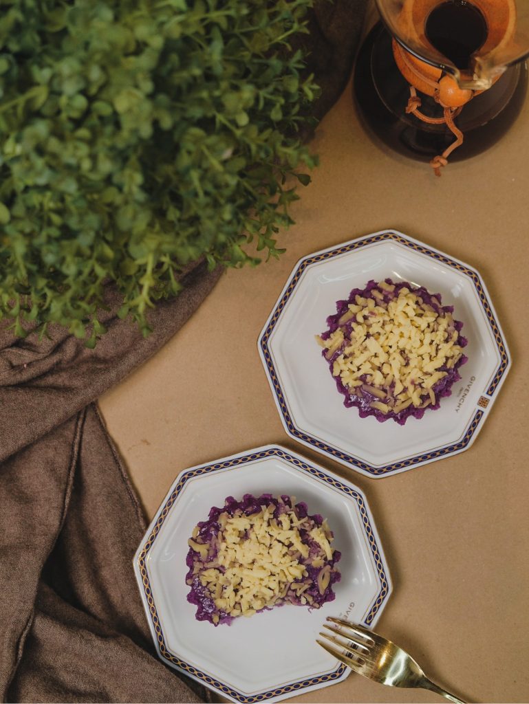 Tarta de ube | Foto: McHail Hernandez para Pexels