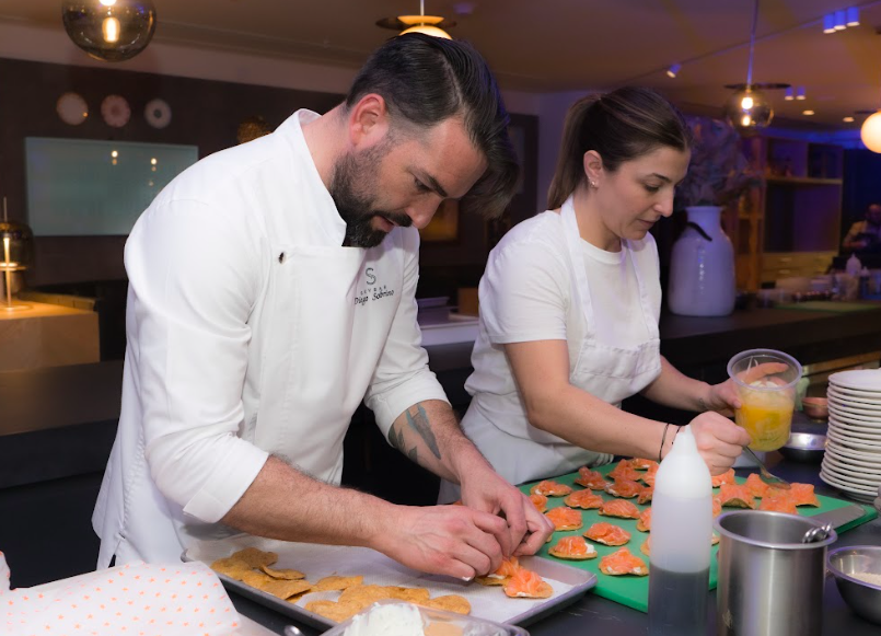 chef Raegan Steinberg y chef diego sobrino