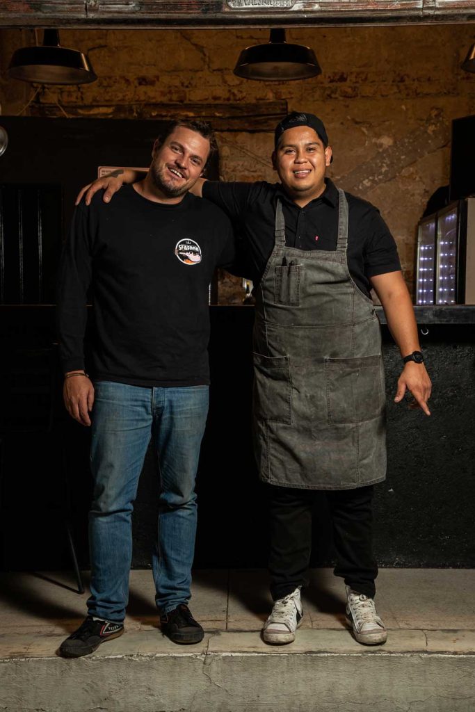 Luis Baquedano y Alex Reyna son dos de los socios de Barra California Sur