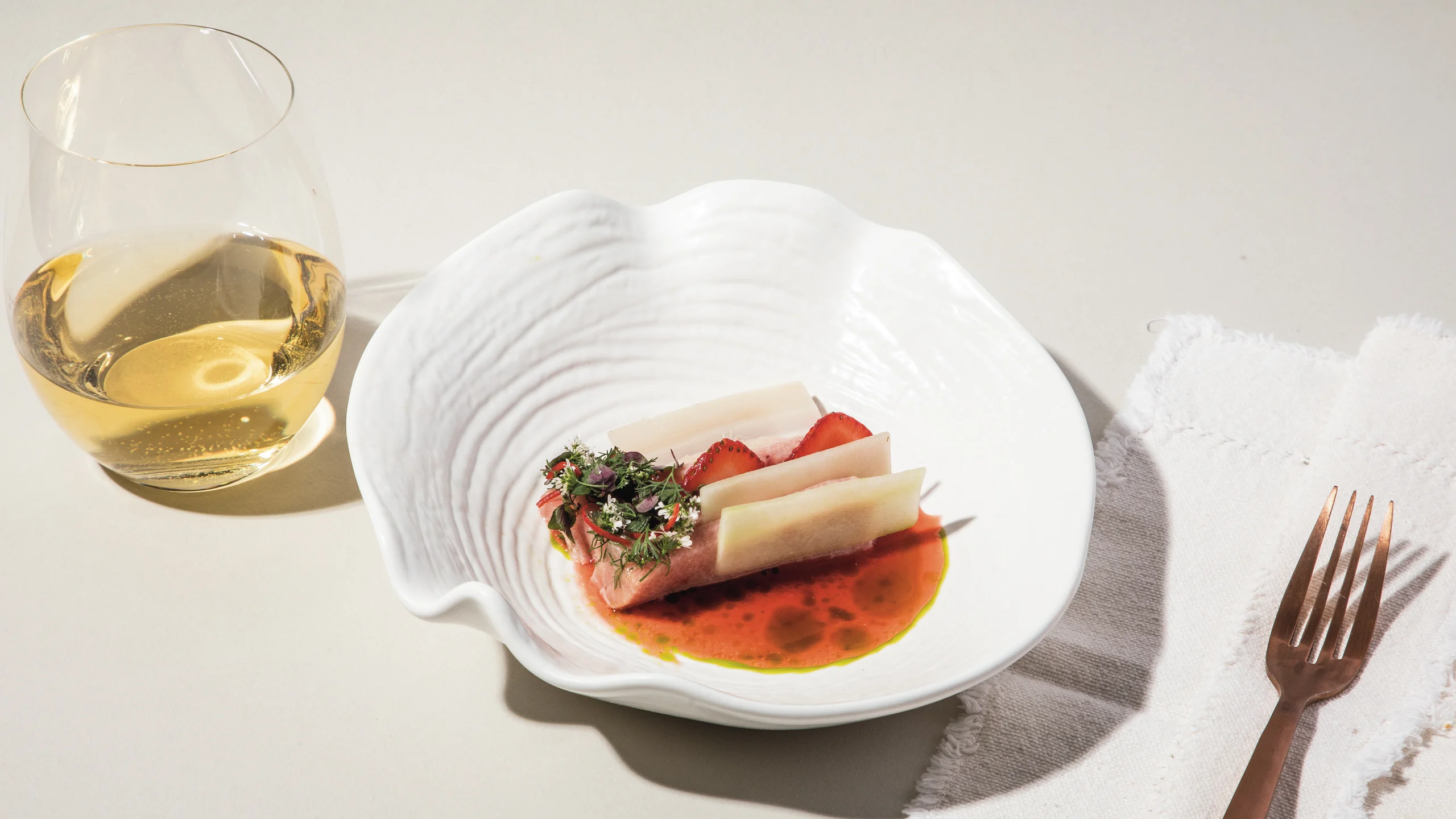 Receta: crudo de kampachi