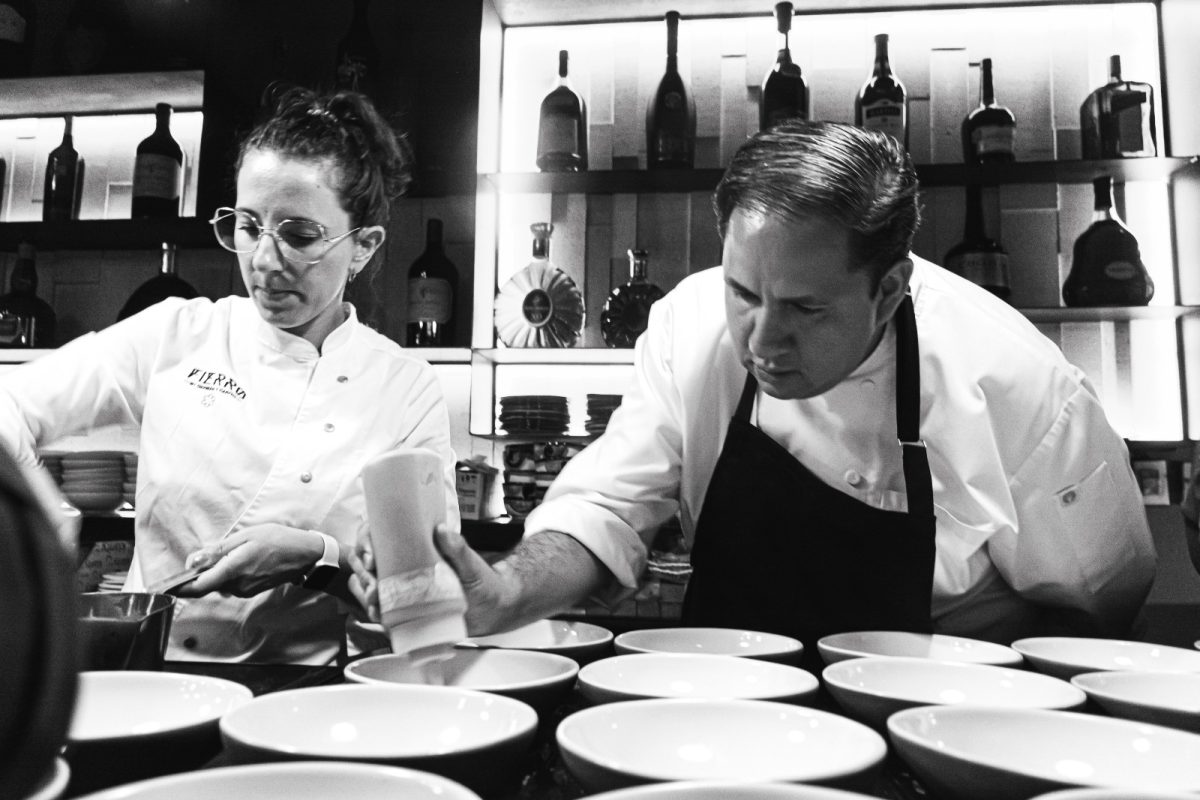 La chef Carito Lou, del Restaurante Firro, y el chef Fernando Pérez Fuentes, de Argentilia 