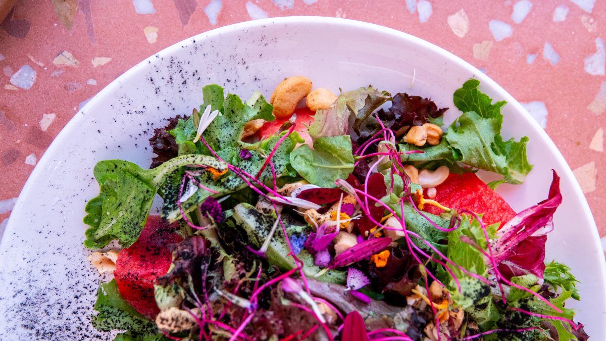 Valle Farms. Ensalada de sandía, huerto
