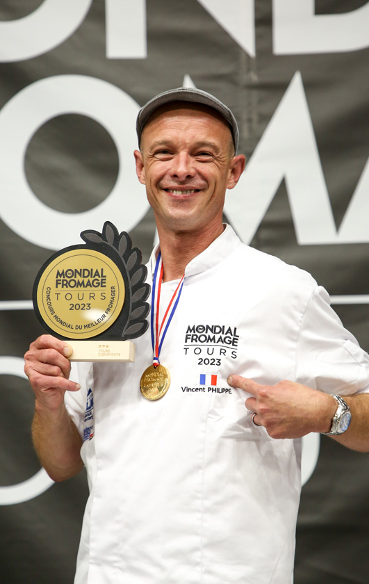 Vincent Philippe, Mondial du Fromage, quesos de Europa, quesos franceses