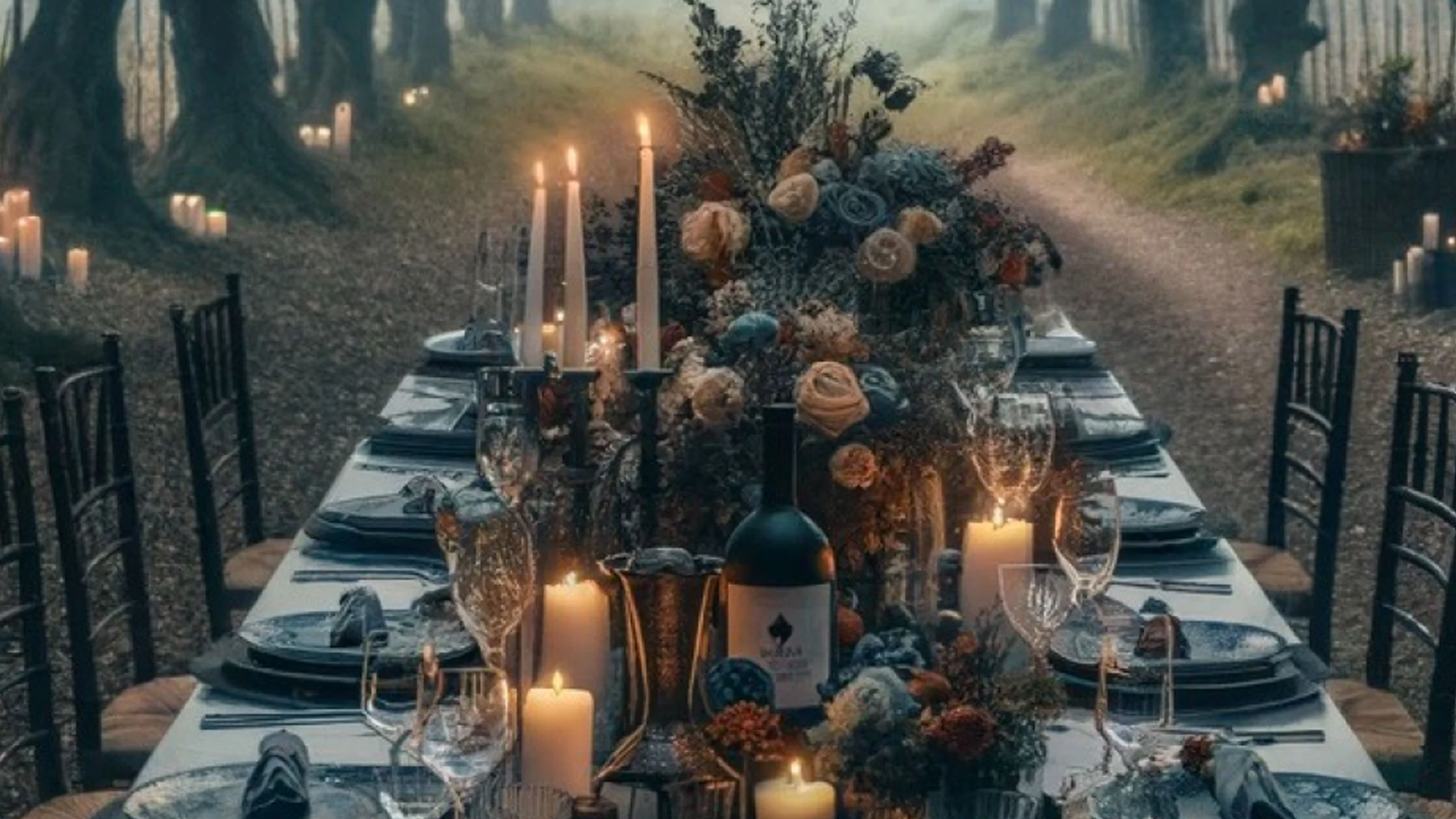 Cena encantada en Rancho Los Remedios