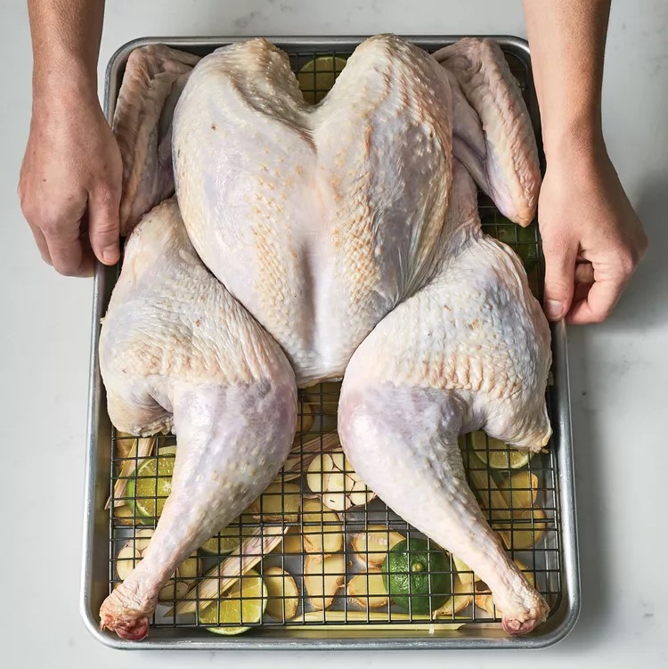 como marinar un pavo en seco