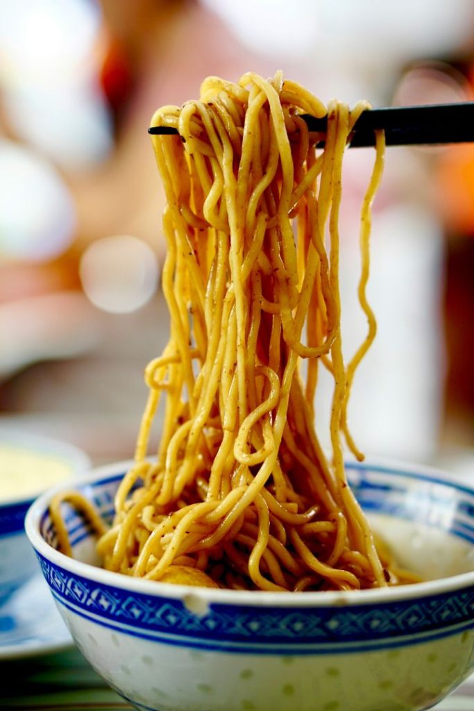 Noodles de la buena suerte para el Año Nuevo Lunar